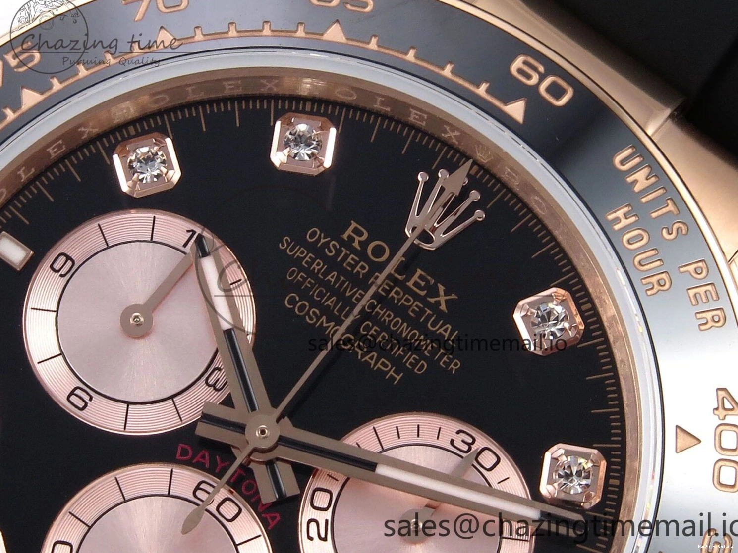 0106 Durable Daytona 126515 QF 1:1 Best Edition Black RG Diamonds Dial on Oysterflex Strap SH4131 V6（Gain Weight） 1207